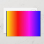 Colour Yellow Oranje Red Pink Magenta Paars Blue Briefkaart (Voorkant / Achterkant)