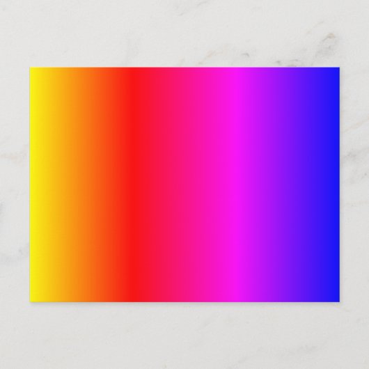 Colour Yellow Oranje Red Pink Magenta Paars Blue Briefkaart (Voorkant)