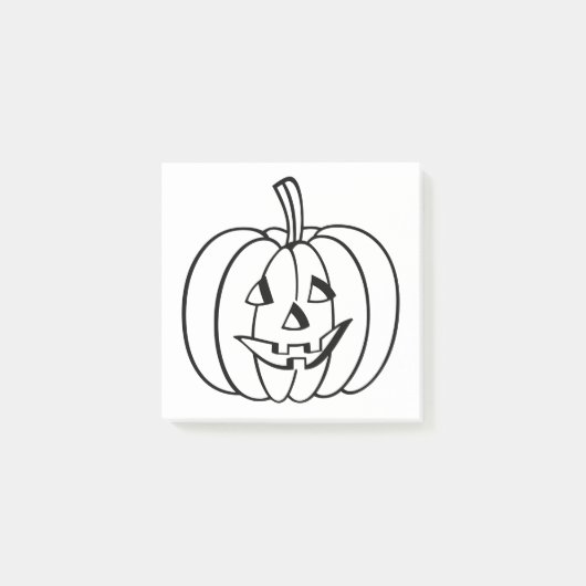 Colour-Your-Ewn Halloween Jack-O-Lantern pompoen Post-it® Notes (Voorkant)