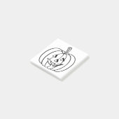 Colour-Your-Ewn Halloween Jack-O-Lantern pompoen Post-it® Notes (Schuin)