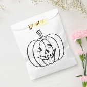 Colour-Your-Ewn Jack-O-Lantern Halloween Pumpkin Bedankzakje (Gezegeld)