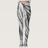 Colour-Your-Ewn Line Art: uniek, leuk, activiteit Leggings (Voorkant)