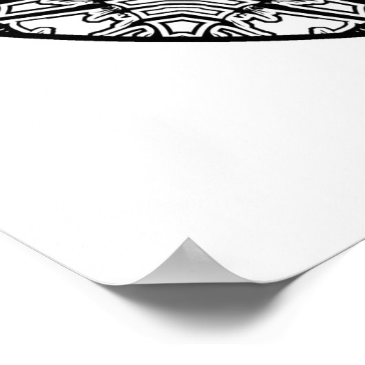 Colour Yourself Mandala Poster Abstracte vormen Ku (Hoek)