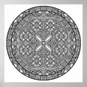 Colour Yourself Mandala Poster Abstracte vormen Ku (Voorkant)