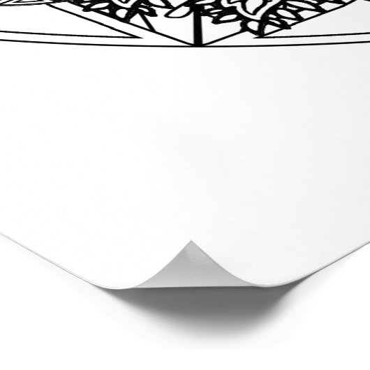 Colour Yourself Mandala Poster Art Peacocks vogels (Hoek)