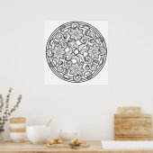 Colour Yourself Mandala Poster Paisley Zee (Keuken)