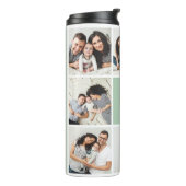 ColourBlock Monogram Familie Fotocollage | Wijze Thermosbeker (Gedraaid links)