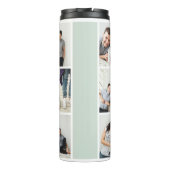 ColourBlock Monogram Familie Fotocollage | Wijze Thermosbeker (Achterkant)