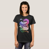 Coloured Japanese tradition dragon T-shirt (Voorkant volledig)