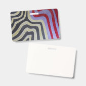 Coloured Waves Badge (Voor- en achterkant)