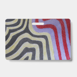 Coloured Waves Badge