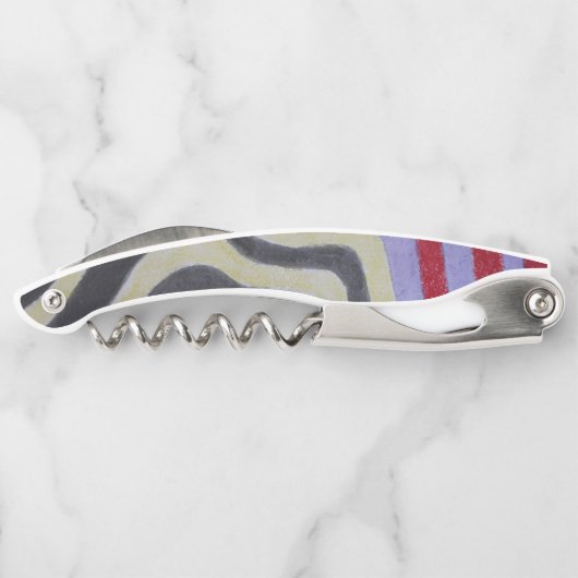 Coloured Waves Corkscrew Kurkentrekker (Achterkant)