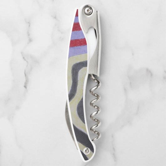 Coloured Waves Corkscrew Kurkentrekker (Achterkant)