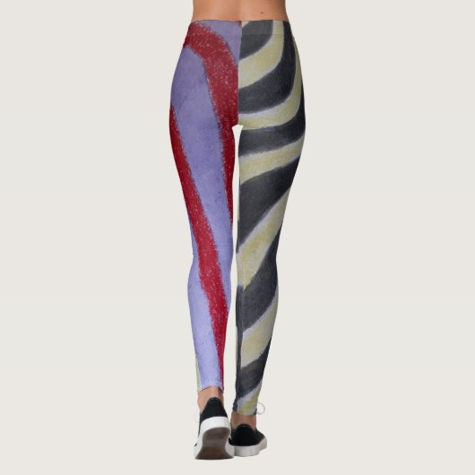 Coloured Waves Leggings (Achterkant)