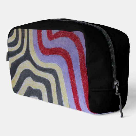 Coloured Waves Print Cut Sew Bag Toilettasje (Rechterhoek)