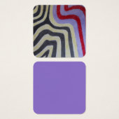 Coloured Waves Profile Card Vierkante Visitekaartjes (Voorkant /achterkant)