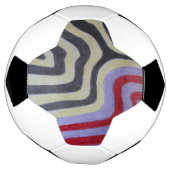 Coloured Waves Soccer Ball Voetbal (Gedraaid)