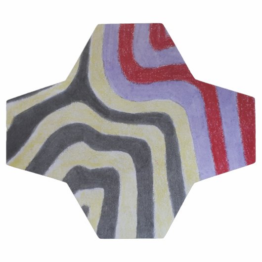 Coloured Waves Soccer Ball Voetbal (Enkel)