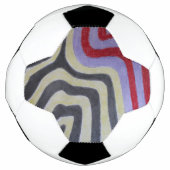 Coloured Waves Soccer Ball Voetbal (Voorkant)