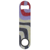 Coloured Waves Stainless Steel Bottle Opener Speed Flessenopener (Voorkant)