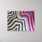 Coloured Waves Stretched Canvas Print (Voorkant)