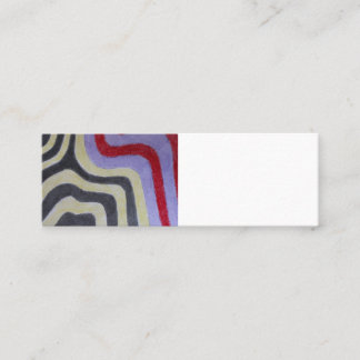 Coloured Waves-Visitekaartje Mini Visitekaartje