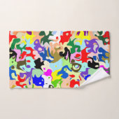 Colourful Abstract Art Design Bad Handdoek (Handdoek)