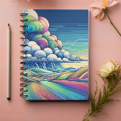 Colourful Abstract Cloud Landscape Notebook Notitieboek