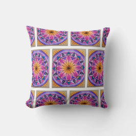 Colourful boho inspired couch cushion kussen