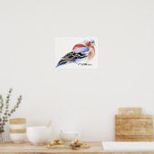 Colourful Chaffinch 2011 Poster (Keuken)