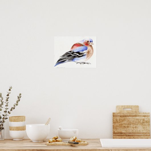 Colourful Chaffinch 2011 Poster (Keuken)