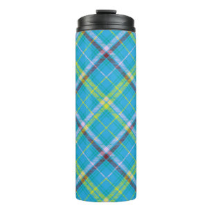 Colourful Chevron Plaid Tartan textured Seamless p Thermosbeker