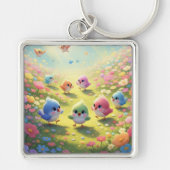 Colourful Chicks Keyring Sleutelhanger (Voorkant)