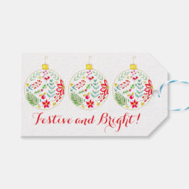 Colourful Christmas Ornament Cadeaulabel