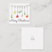 Colourful Christmas Ornaments Notitiekaartje (Voorkant / Achterkant)