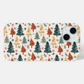 Colourful Christmas Pine Trees Seamless Pattern Case-Mate iPhone Case (Achterkant (horizontaal))