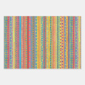 Colourful Circles and Stripes Inpakpapier Vel (Voorkant 2)