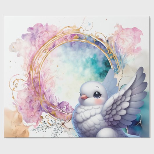 Colourful Dove Cadeaupapier (Vlak)