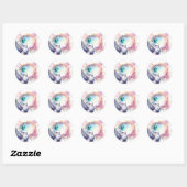 Colourful Dove Ronde Sticker (Vel)
