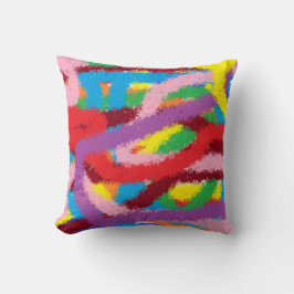 Colourful drawn pillow for Childreen's room Kussen