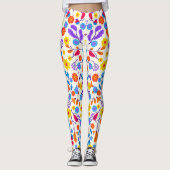 Colourful Exotic Floral Pattern-23146 Leggings (Voorkant)