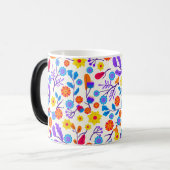 Colourful Exotic Floral Pattern-23146 Magische Mok (Voorkant links)