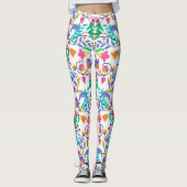Colourful Exotic Floral Pattern-23147 Leggings (Voorkant)
