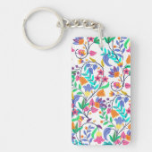 Colourful Exotic Floral Pattern-23147 Sleutelhanger (Voorkant)