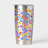 Colourful Exotic Floral Pattern-23165 Geïsoleerde Drinkbeker (Rechts)