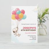 Colourful Festive theme birthday invitation card Kaart (Staand voorkant)