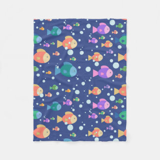 Colourful fishes underwater fleece deken