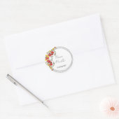 Colourful floral mendhi favour stickers  (Envelop)
