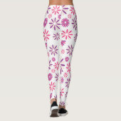 Colourful Flowers pattern Design Leggings (Achterkant)