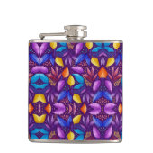 Colourful genetic pattern heupfles (Voorkant)